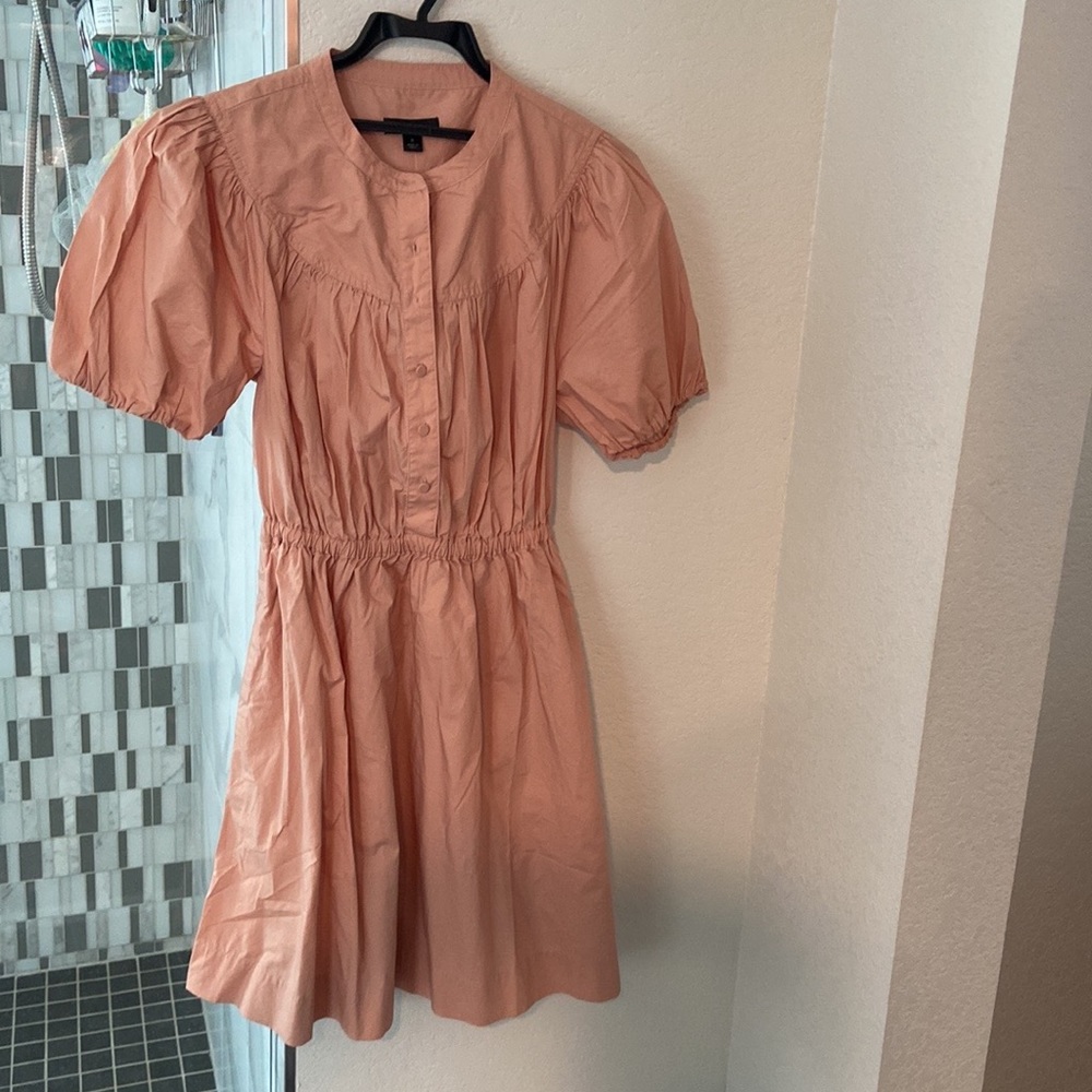 J.Crew NWT puff sleeve cotton poplin shirtdress